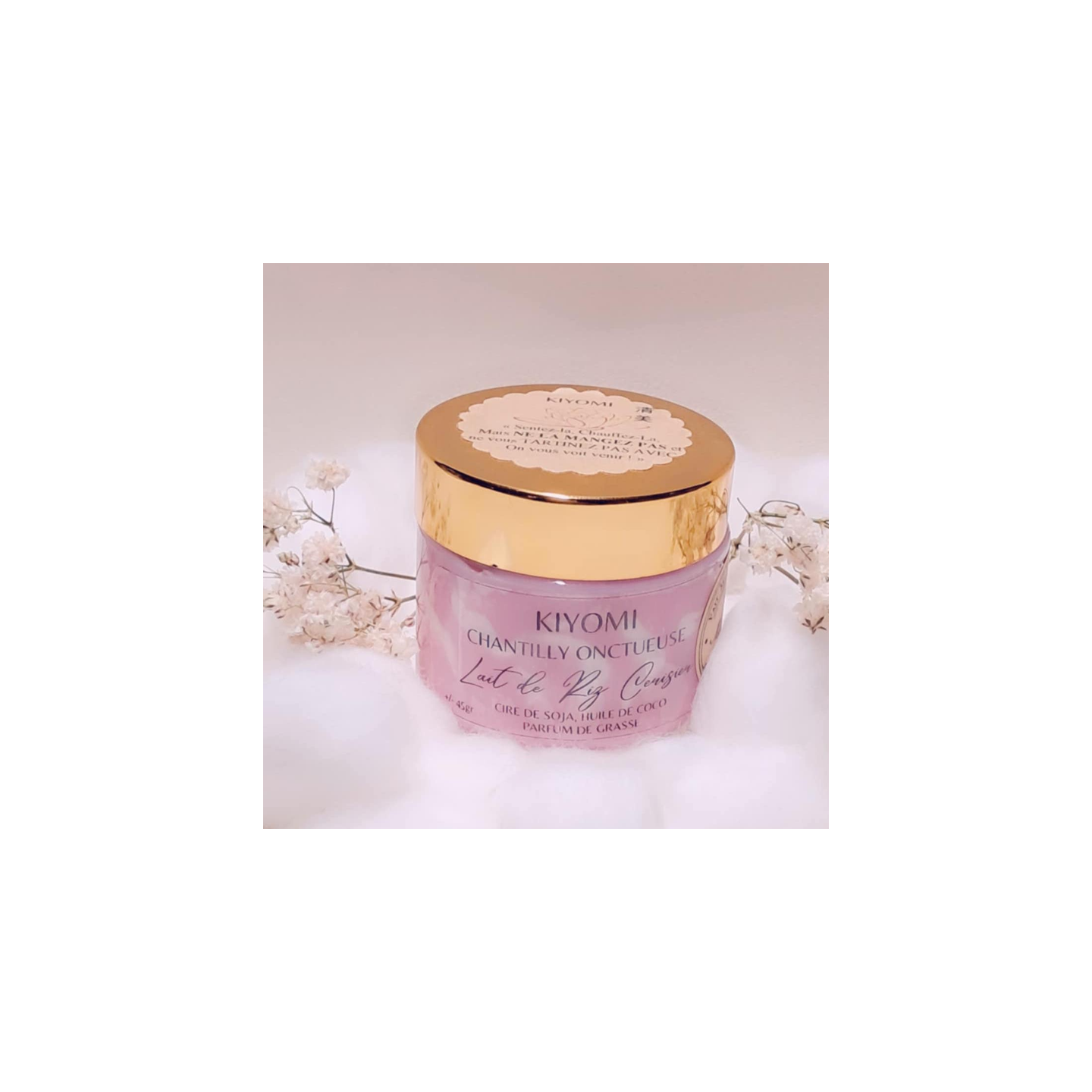 Chantilly Onctueuse Douceur Hanami – Lait de Riz Cerisier
