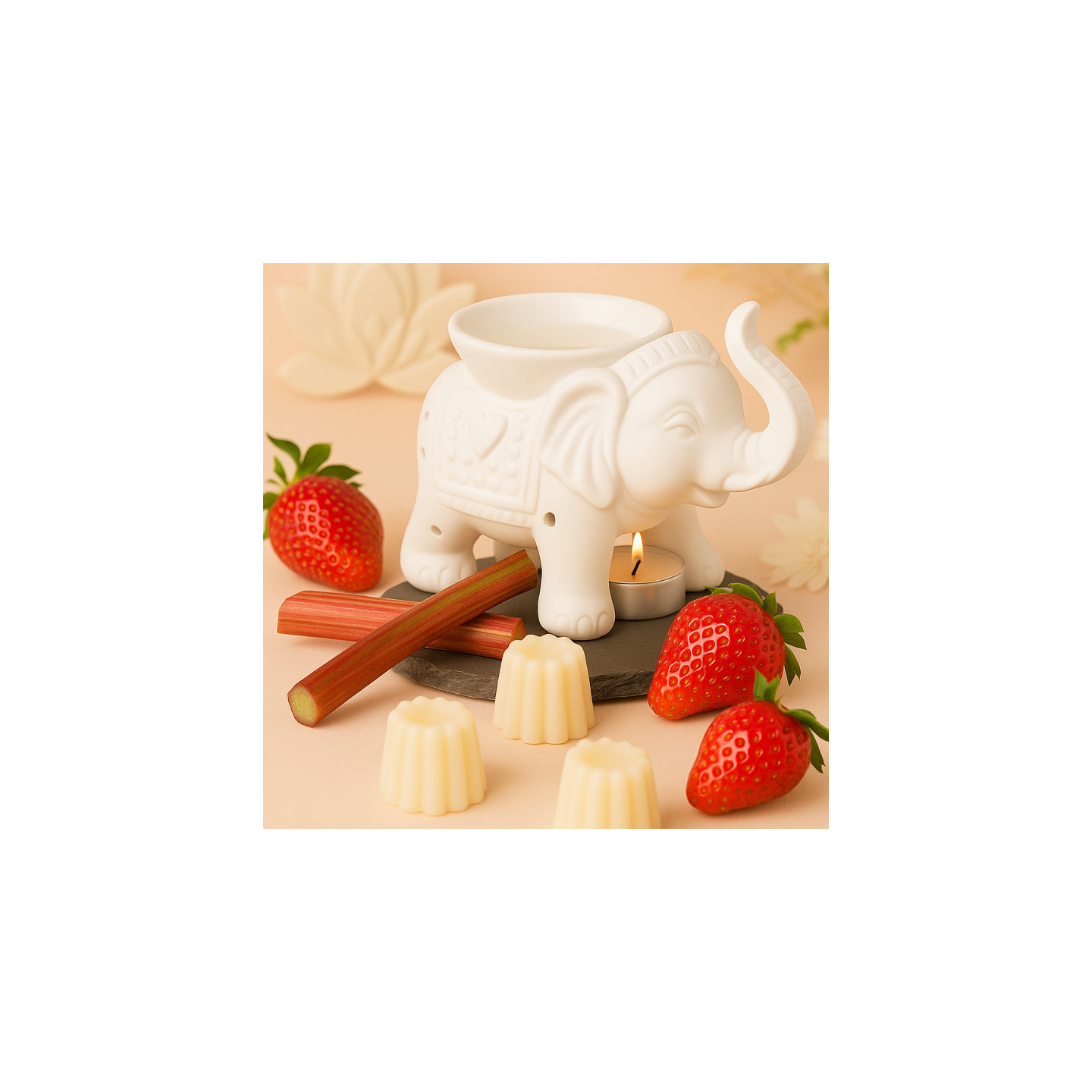 Cannelé Parfumé Délice d'Été – Rhubarbe Fraise