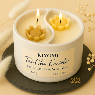 Bougie Tai Chi Envolée – Vanille & Néroli Yuzu |Bien-être et Évasion Bougie Tai Chi Envolée – Vanille & Néroli Yuzu |Bien-être et Évasion