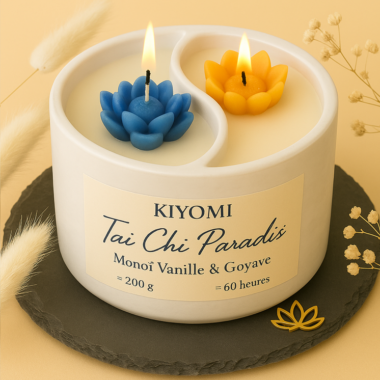 Bougie Tai Chi Paradis – Monoï Vanillé & Goyave