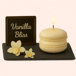 Bougie Macaron Vanilla Bliss – "Vanille des Îles"